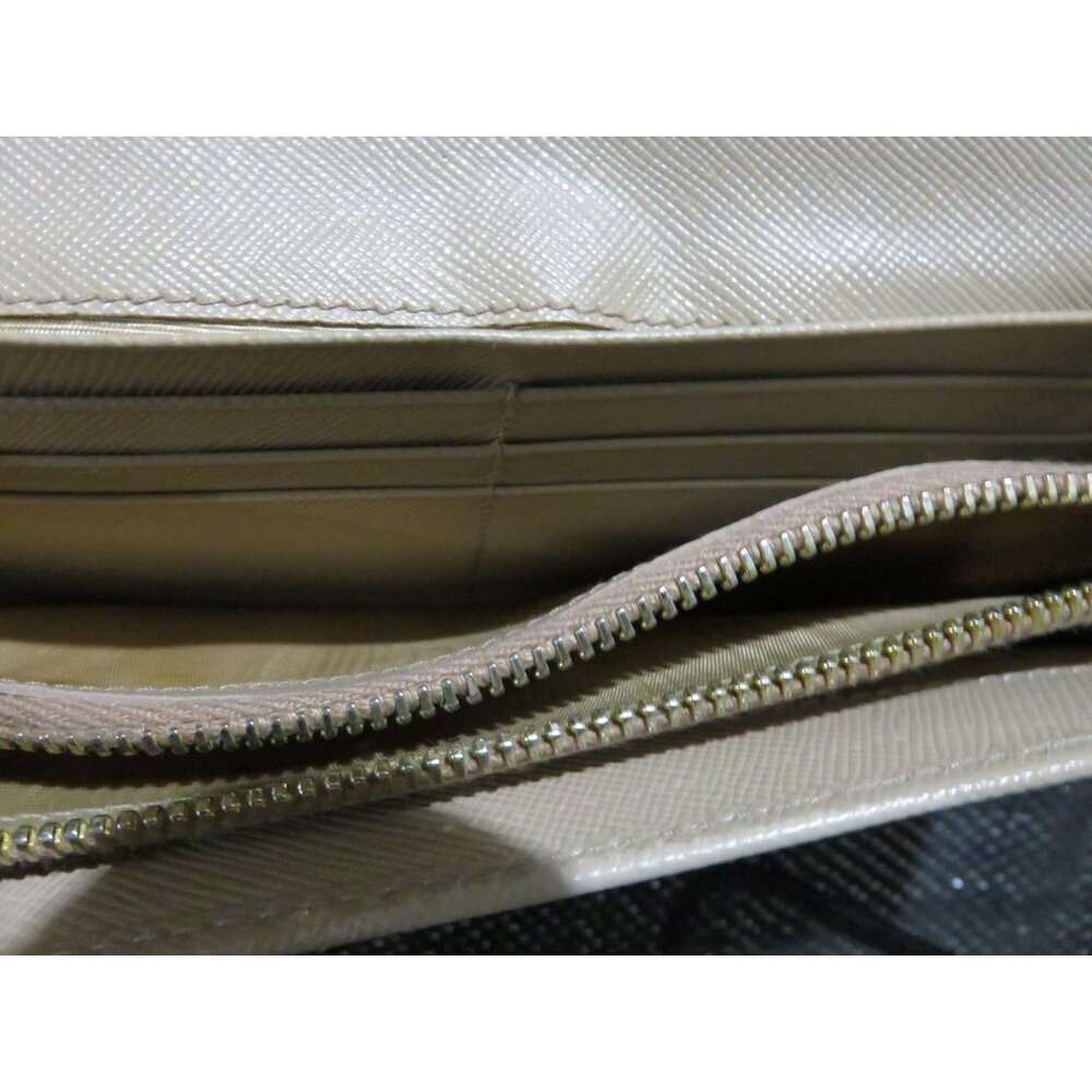 Prada Blush Pink Italian Saffiano Leather Ribbon Bow Embellished Bi-Fold Wallet - Picture 12 of 15